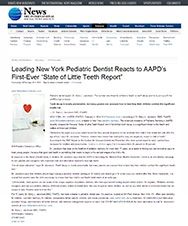A picture of the article on new york pediatric dentist